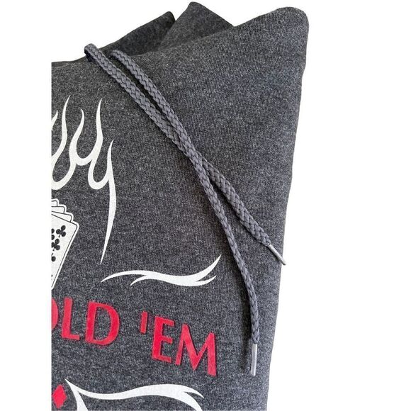 World Poker Tour Men's Size L Hoodie Sweatshirt Texas Hold'em Fleece Pocket Draw - Picture 6 of 12